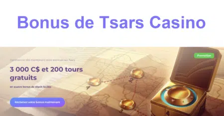 Bonus de Tsars Casino
