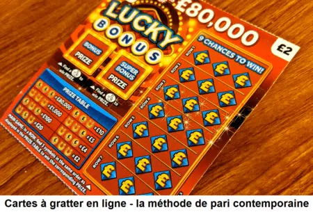 Cartes à gratter en ligne – la méthode de pari contemporaine