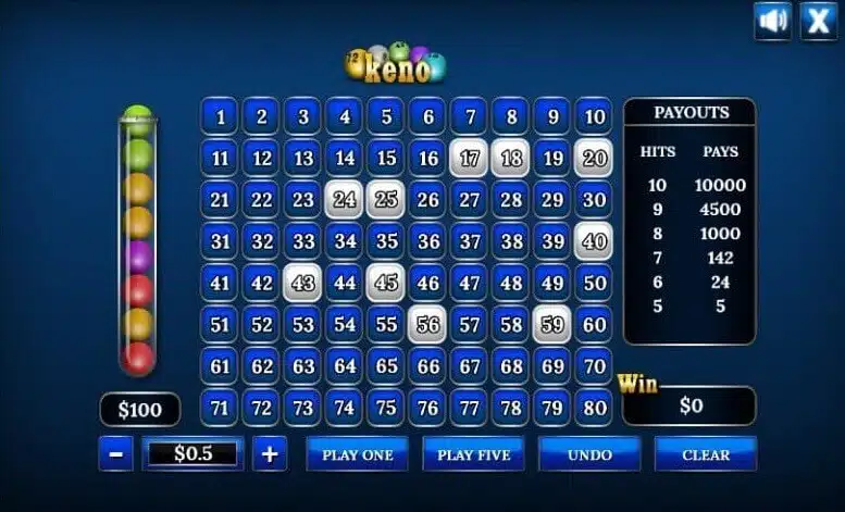 Jeu de keno