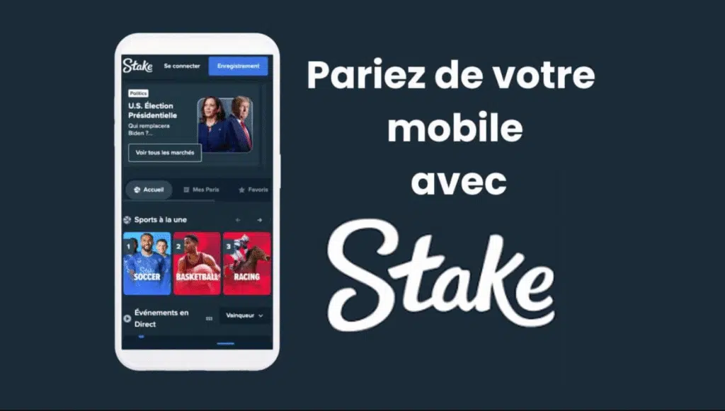 La version mobile de Stake Canada
