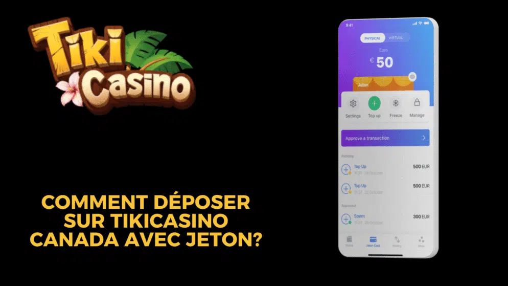Comment déposer sur TikiCasino Canada avec Jeton?